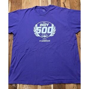 Indy 500 Gainbridge Purple Graphic T-Shirt Men's XL Indianapolis Racing Tee